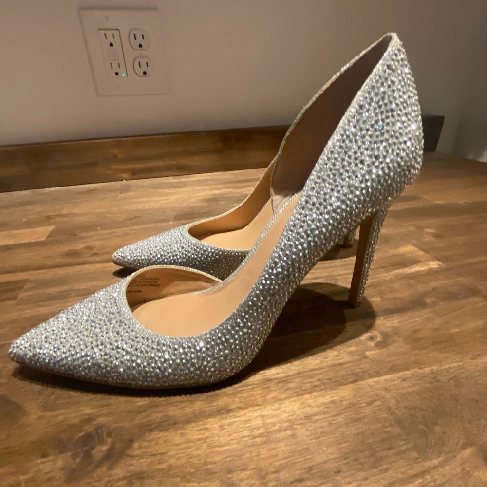 INC Silver High Heel 9